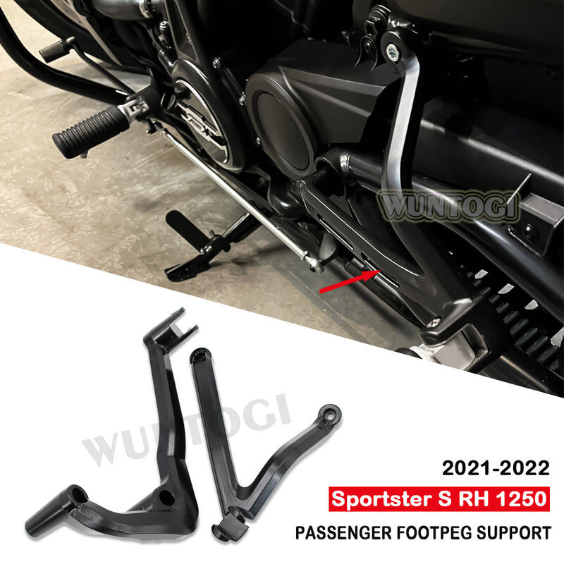 Protezione termica per tubo di scarico moto per Sportster S 1250 RH1250 RH 1250 21-22 supporto estensione pedane poggiapiedi passeggero