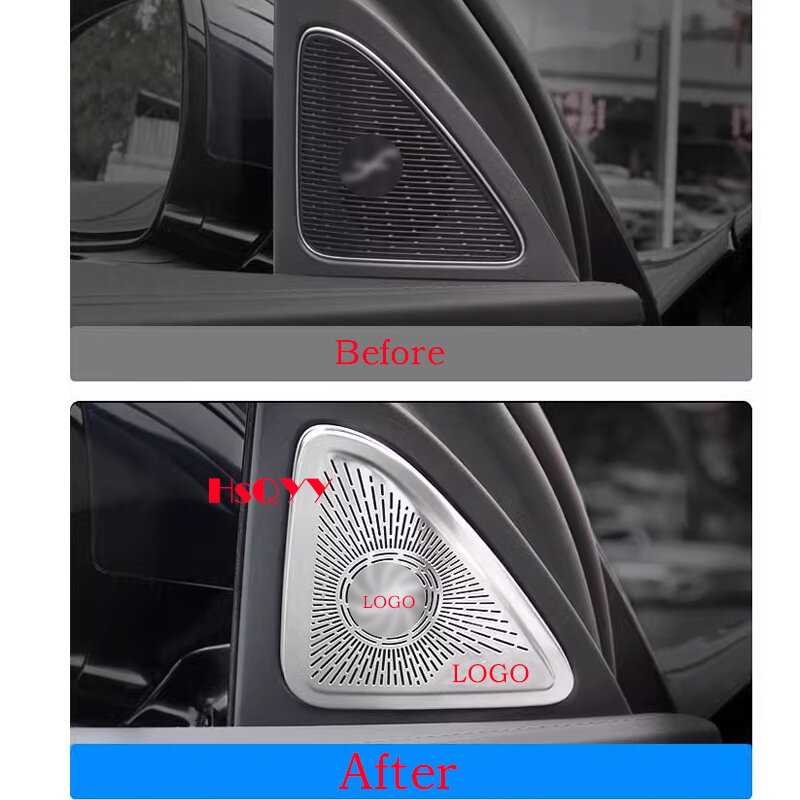 For Mercedes Benz E Class W214 e2024+ Car Audio Speaker Door Loudspeaker Panel Stickers Cover Trim Accessories Interior Styling