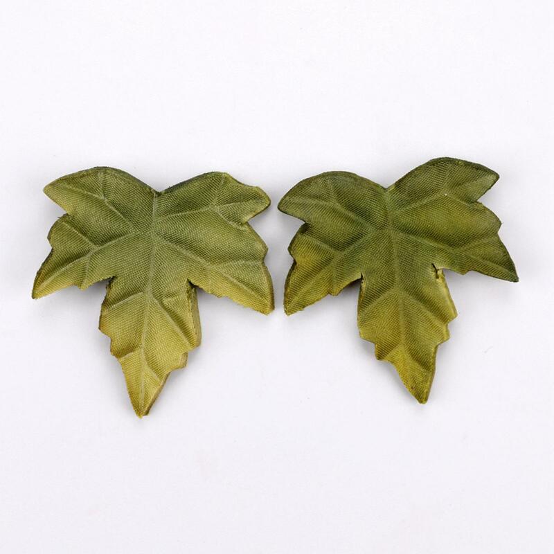 200x Artificial Maple Leaves DIY Craft Making Decorative Maple Leaf for Party Table Centerpieces Home Floral Bouquet Decoration