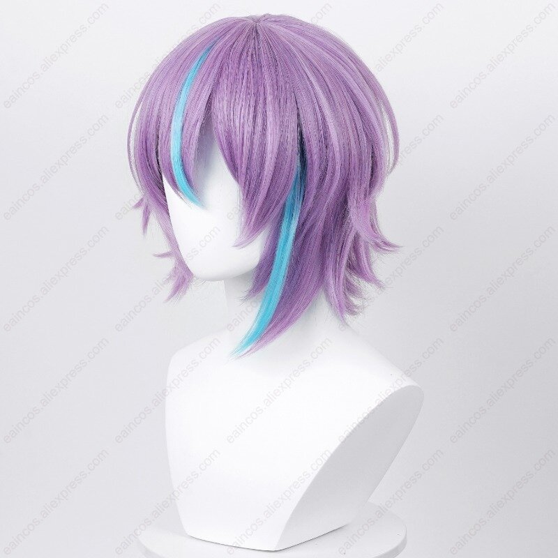 Anime kamispiro Rui parrucca Cosplay 30cm parrucche Unisex di colore misto capelli sintetici resistenti al calore