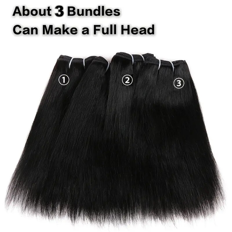 Bone Straight Bundles 100% Unprocessed Virgin Human Hair Bundles Deal 12A Short Brazilian Straight Weave Hair Extensions On Sale