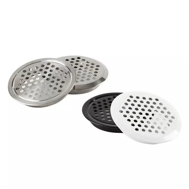 Stainless Steel Round Ventilation Cover Air Vent Louver Mesh Hole for Wardrobe Shoe Cabinet Furniture Accessories