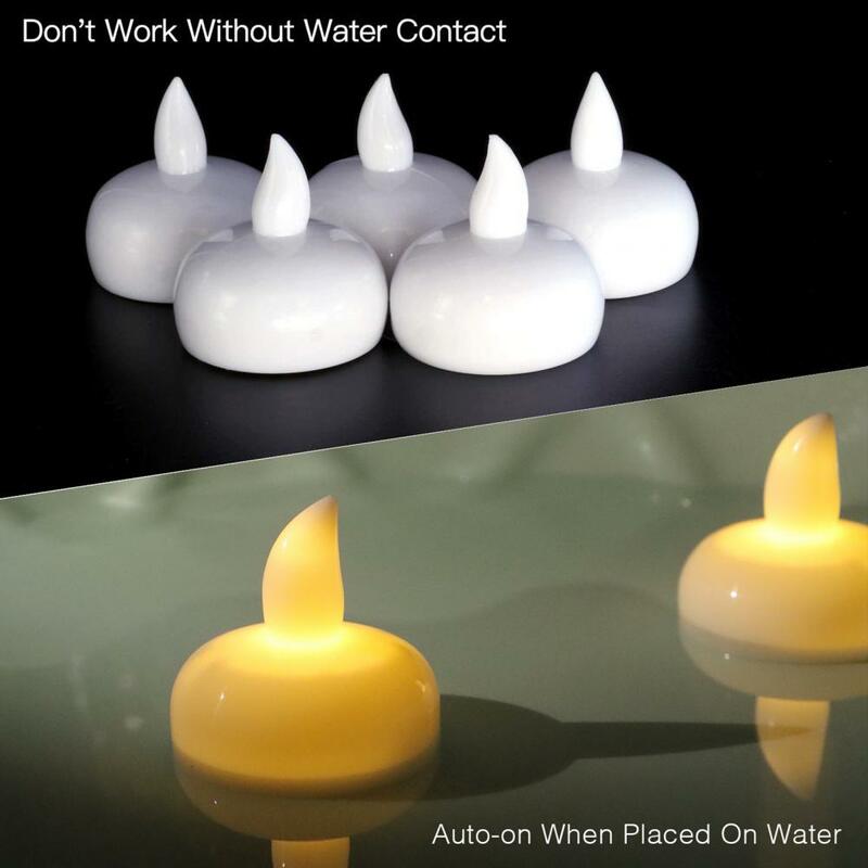 1 Set Flameless LED Tea Light Candles Warm White Induction Candle Lamp Battery Operated Tealight Candles for Party Candle Light
