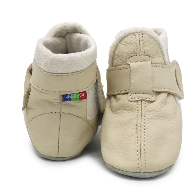 Crianças sapatos de inverno crianças botas de couro genuíno indoor sapatos meninas sapatos de pelúcia meninos botas de tornozelo preto 0-4 anos