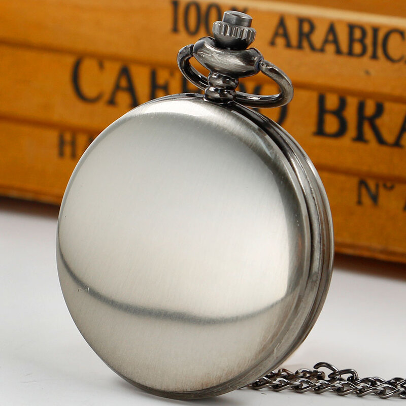 ساعة جيب كوارتز للرجال والنساء ، نمط الحنين الرجعية الفضة ، الفولاذ المقاوم للصدأ ، قلادة قلادة ، هدية ، والأزياء