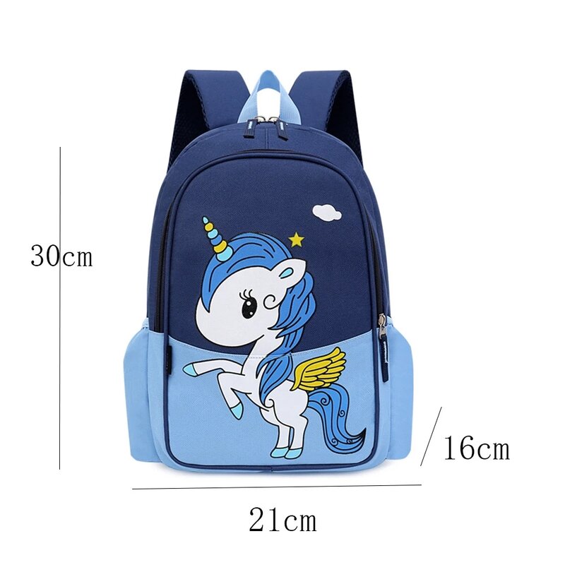 Tas sekolah anak laki-laki perempuan, model baru tas punggung anak Unicorn lucu nama pribadi tas ransel perjalanan luar ruangan