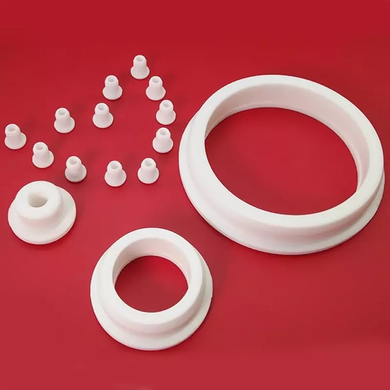 원형 중공 구멍 플러그 와이어 케이블 절연 보호 링, 흰색 실리콘 고무 그로밋, 5mm-33.3mm