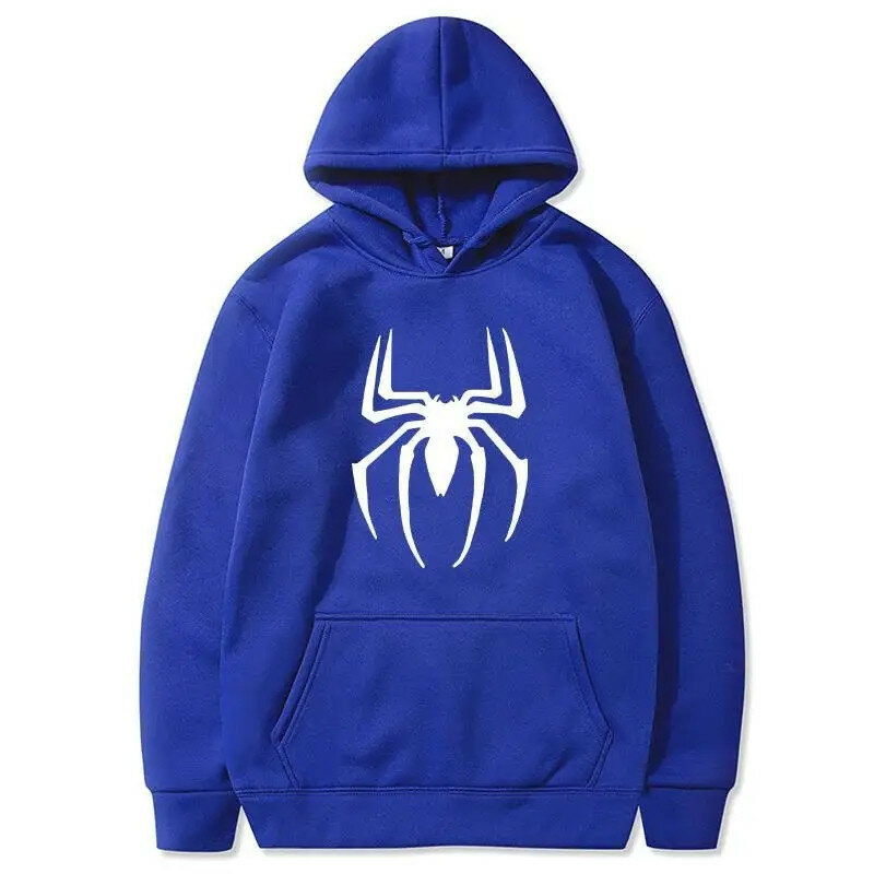Man Women Hoodies Top Fashion Spider Graphic Print Pullover Hoody Casual  Sweatshirt Hstreet Unisex Streetwear y2k Clothing