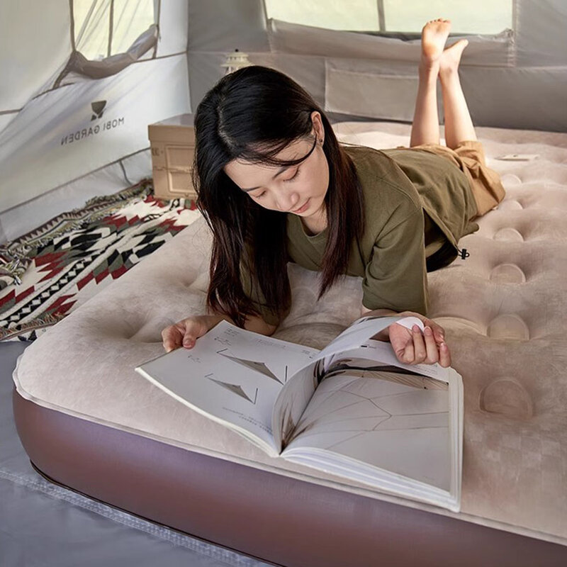 Canapé-lit gonflable à air pour adultes et couples, matelas romantique pour chambre à coucher