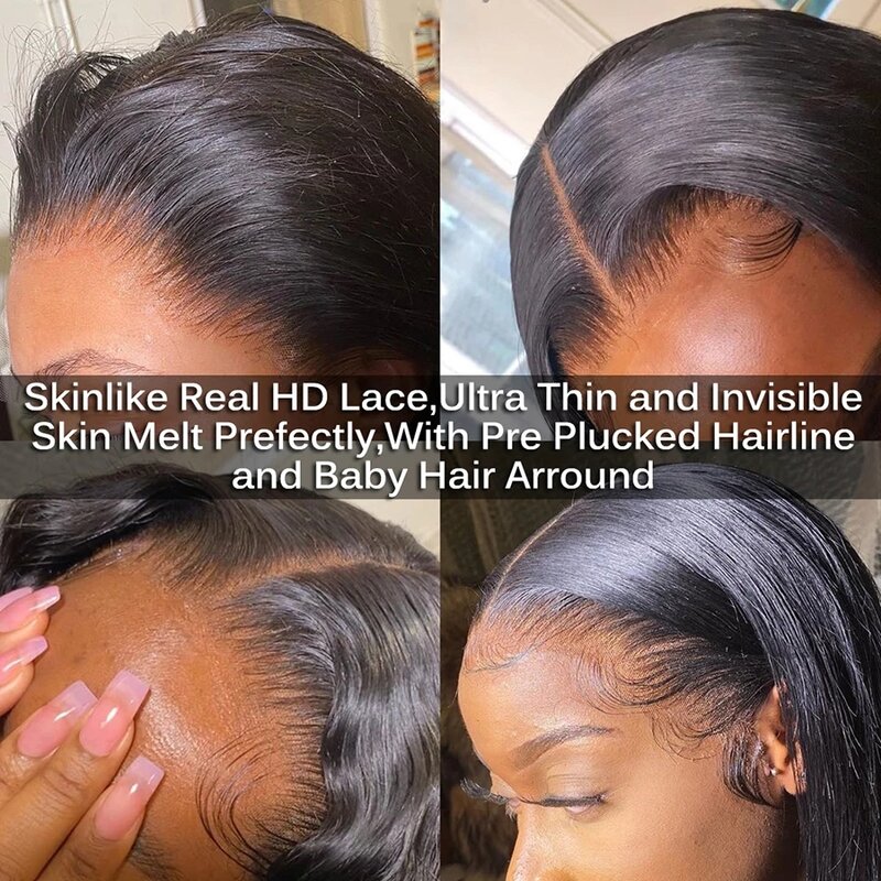 250% афро кудрявый парик 6X6 HD парики на сетке, невидимые накладные волосы HD 13X6 на сетке спереди 4B 4C Remy парик из человеческих волос для женщин