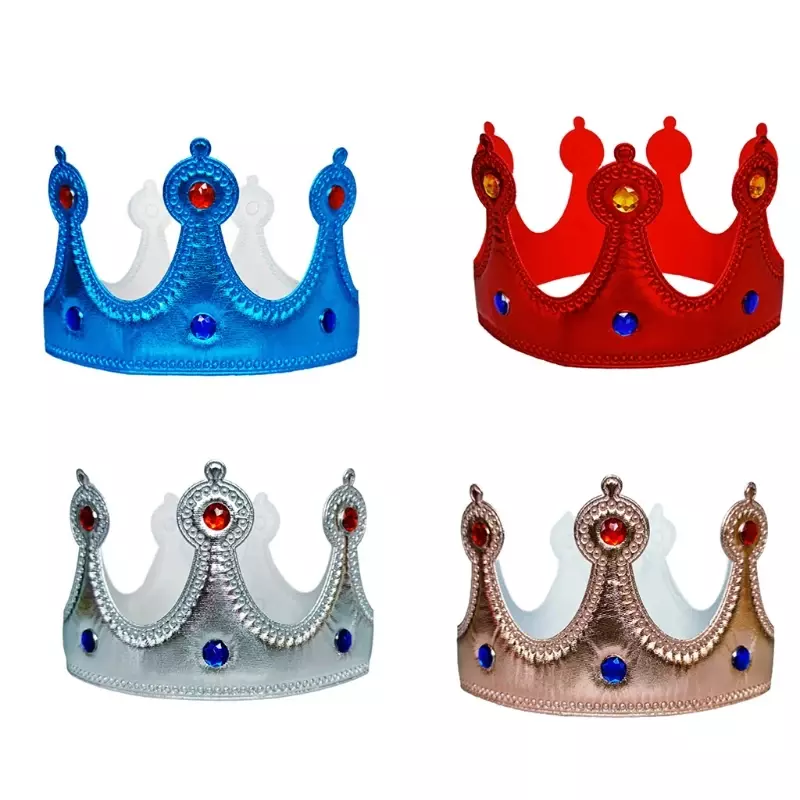 HOT SALE Eye-catching Party Crown Hats Birthday Head-Wear Toy for Kids DIY Crafts Cute Design Crowns Multicolor Cosplay Party