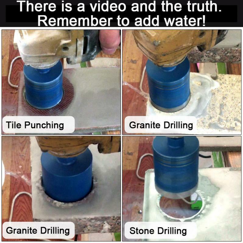 6-75mm Sinter Hole Opener M10 Angle Grinder Drill Bit Blue Diamond Drill for Glass Marble Granite Brick Tile Ceramic Concrete