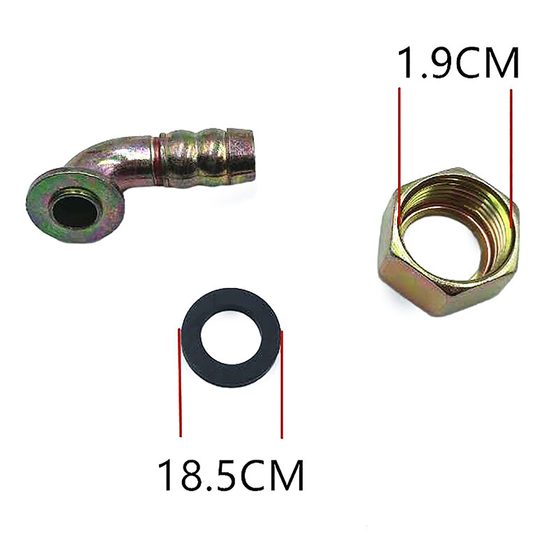 1pc Brass Hose Fitting 11mm 19mm Gas Cooker Universal Joint Hose Connection Internal Thread Intake Elbow Screw Connector Coupler