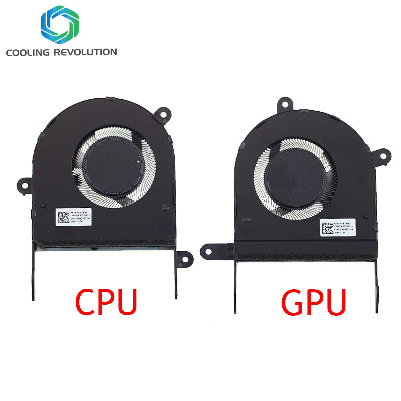 แล็ปท็อป CPU GPU พัดลมทำความเย็นสำหรับ ASUS Zenbook Flip 15 OLED Q539ZD UP6502ZD 13NB0W30T02011 13NB0W30T02011