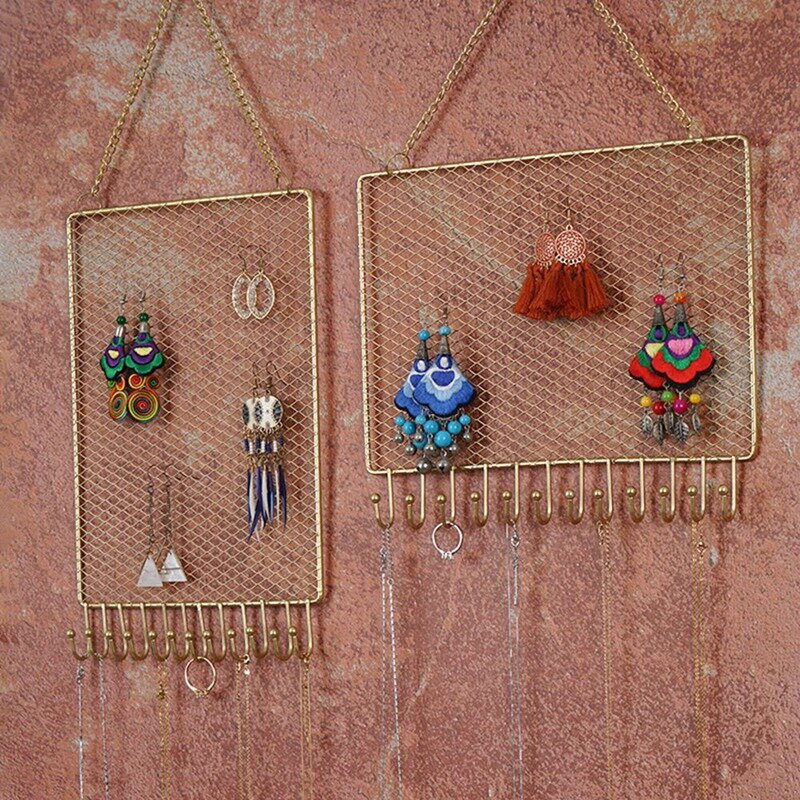 Support mural pour boucles d'oreilles, bijoux décoratifs, 2 paquets