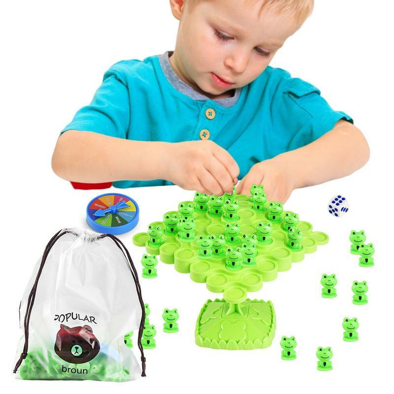 Balance Game Counting Tree Frog Board Game Educational Number Toy Interactive Balancing Toy For Preschool Boys & Girls Kids &