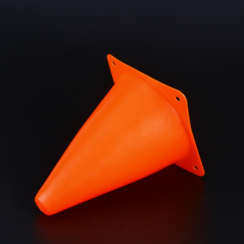 18cm Football Soccer Rugby Training Cones Outdoor Sports Obstacles Barriers for Kids Outdoor Gaming and Activity (Orange)