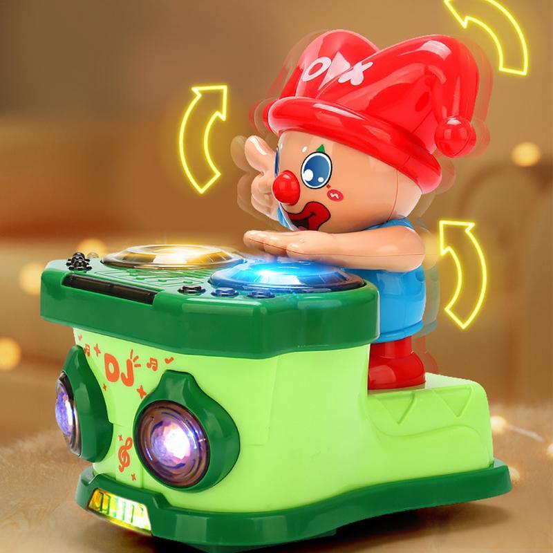 Elektrisches Tanzspiel zeug elektrische interaktive musikalische Clown Schaukel Spielzeug Clown Figur pädagogisches frühes Lernen verbessern Motor