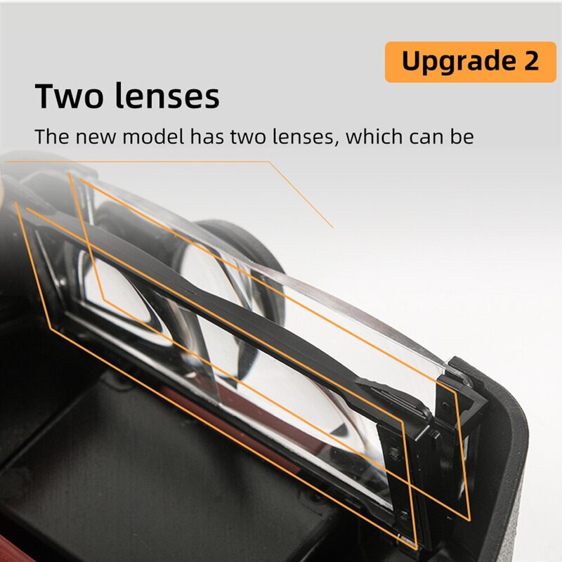 10X fascia per capelli lente d'ingrandimento per occhiali lente d'ingrandimento a LED di dimensioni regolabili occhiali per la lettura lente d'ingrandimento optivisiera illuminata