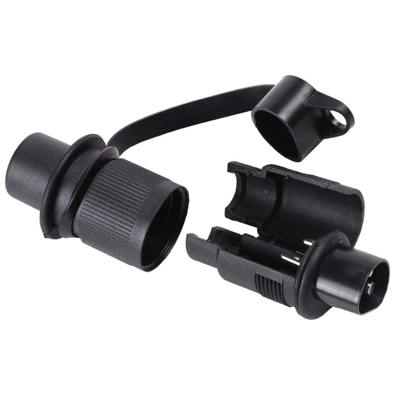 12V 3 Socket Connector Truck Tractor Metal+plastic Waterproof And Exquisite Design, 3-pin Trailer Plug With Silicone Waterproof