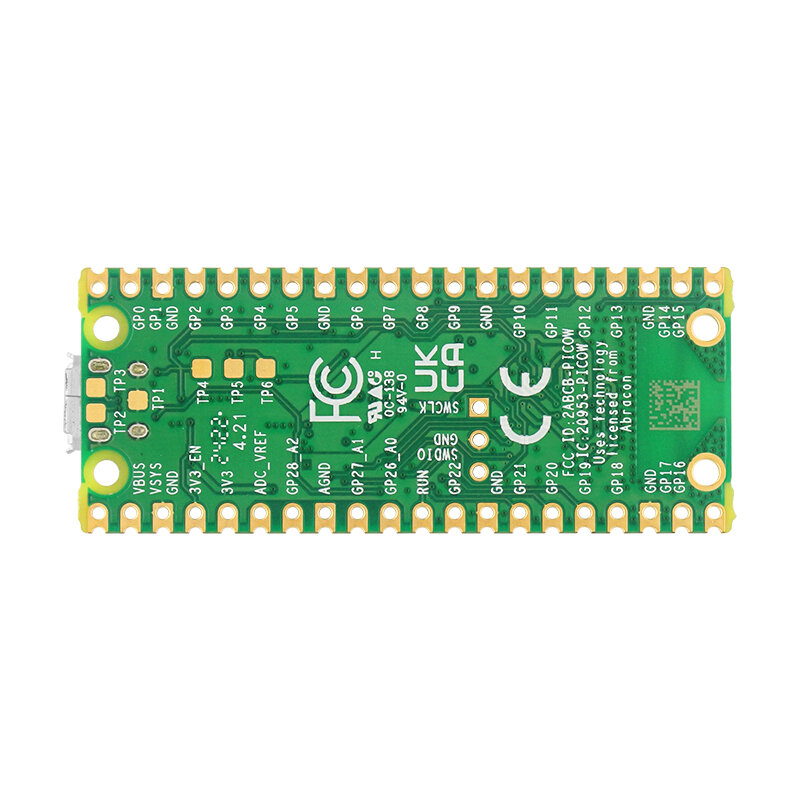 Placa De Desarrollo Del Microcontrolador Raspberry Pi Pico W Rp2040 Módulo Inalámbrico Wifi 1490