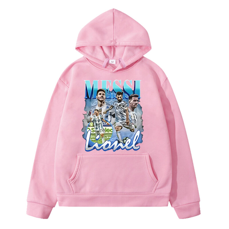 Football messi avatar printed anime hoodie Fleece Sweatshirt Jacket y2k sudadera pullover kids Hoodies gift boys girls clothes