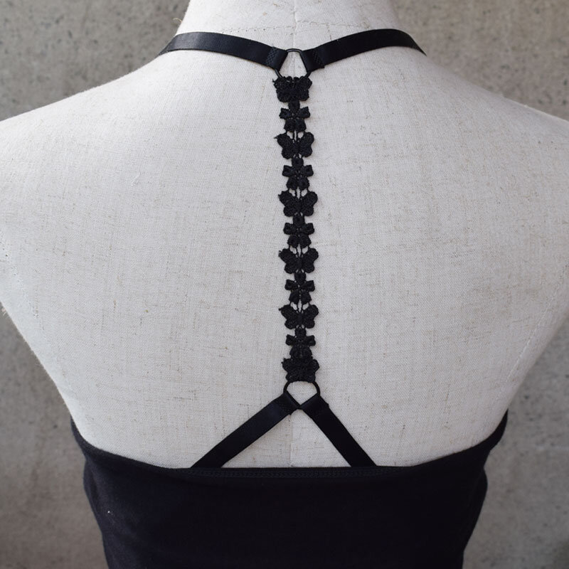 Adjustable Bra Straps Sexy Flower Cross Backless Shoulder Straps Underwear Straps For Women Intimate Accessories