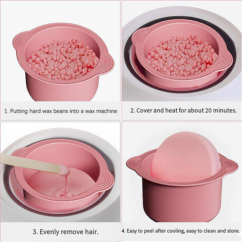 1Pcs Wax Warmer Replacement Pot Heat-resisting Silicone Bowls Non-Stick Pan Liner Easy Clean Hair Removal Melting Waxing Bowl