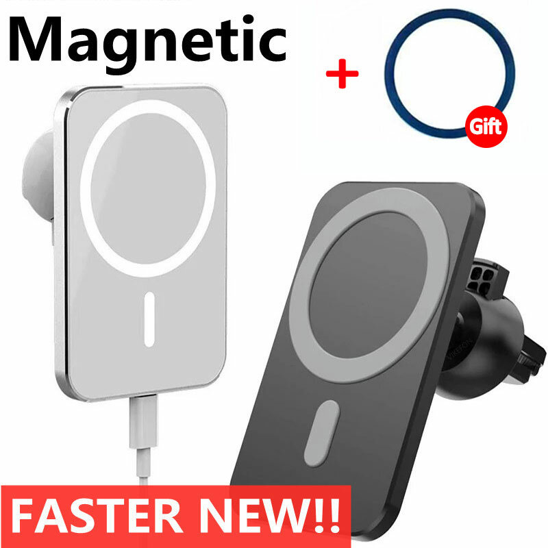 30W Magnetische Auto Draadloze Oplader Macsafe Voor Iphone 12 13 14 15 Pro Max Mini Air Vent Auto Telefoon Houder Stand Snel Auto Opladen