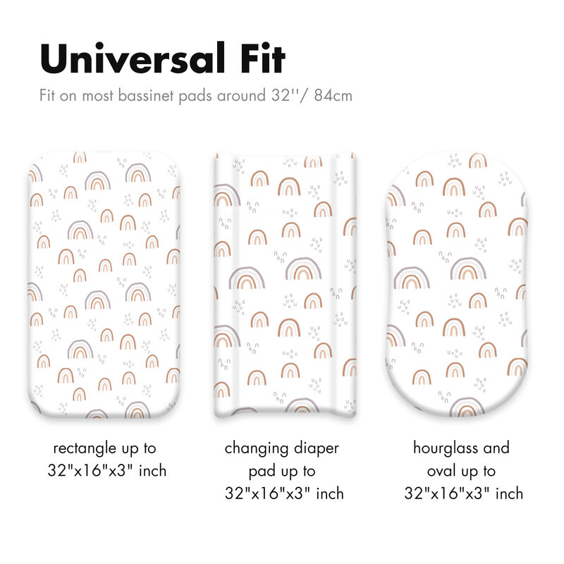 2 pezzi 82 x41cm Set di lenzuola per culla lenzuolo per culla elastico Ultra morbido s adatto per coprimaterasso per culla lenzuolo Unisex per bambini
