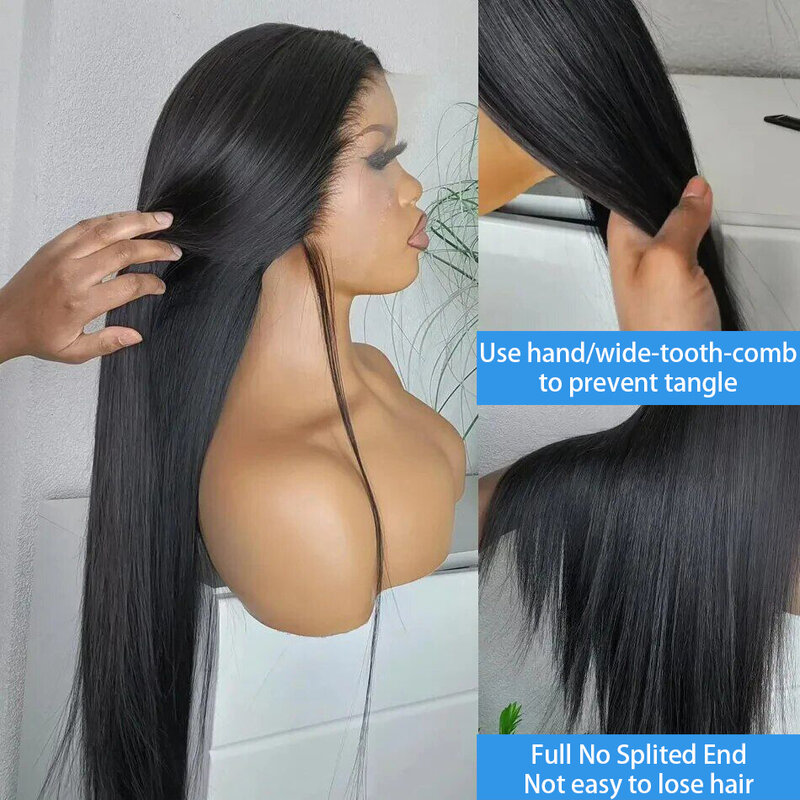 Peluca de cabello humano liso para mujer, postizo de encaje Frontal de hueso 13x4, 13x6, pelo Remy brasileño de 30 y 32 pulgadas
