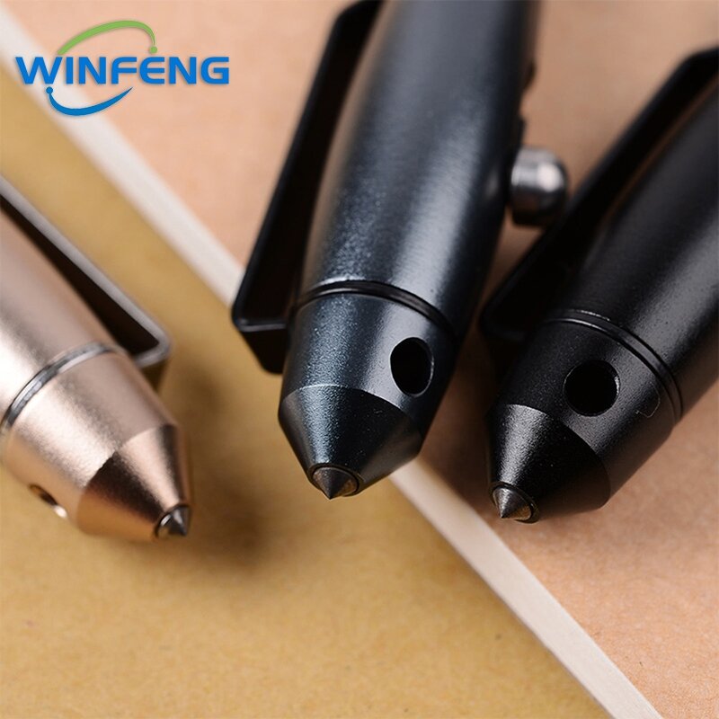 Wysokiej jakości metalowe długopis taktyczny samoobrona długopis kulkowy do szkoły materiały biurowe element do tłuczenia szkła przetrwania w nagłych wypadkach