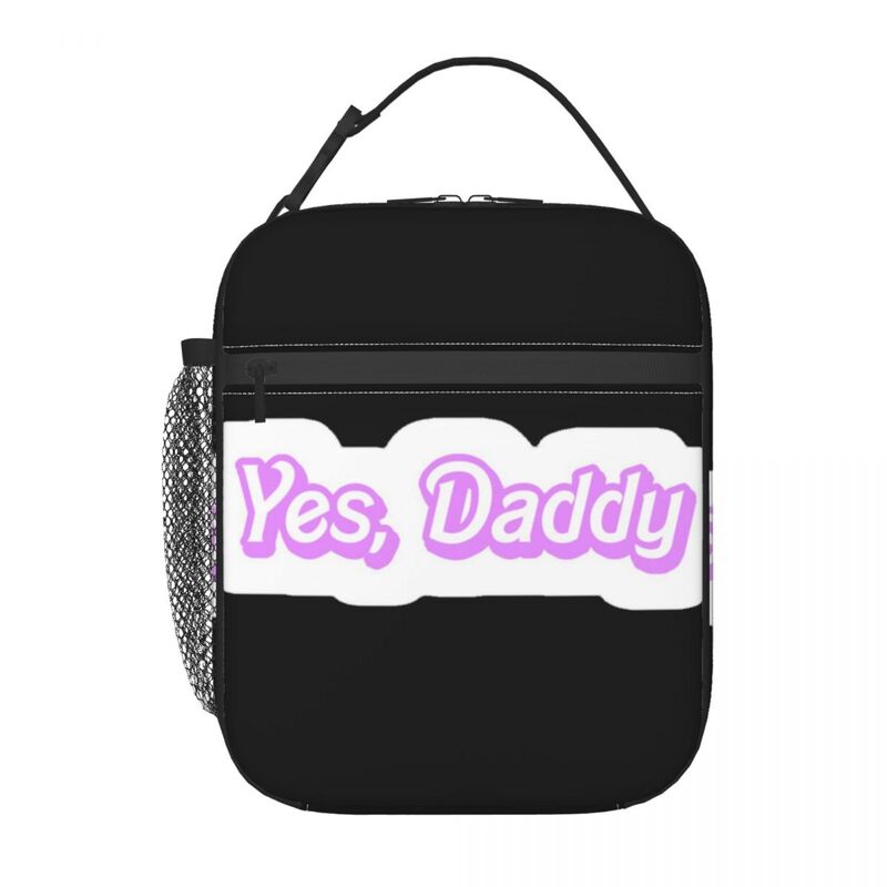 Insulated Lunch Bag Yes, Daddy Lunch Box Tote Food Handbag