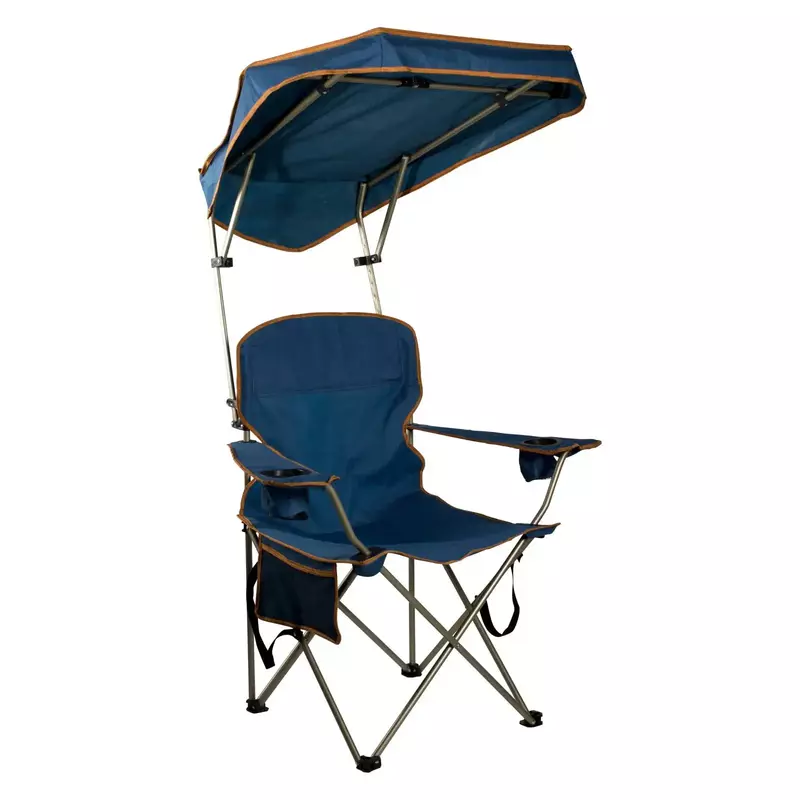 Quik Chair Max Shade Adjustable Folding Camp Chair - Blue