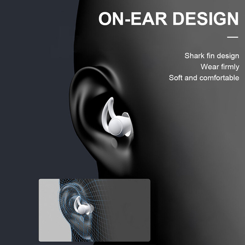 Silicone dormir tampões de ouvido isolamento acústico proteção de orelha anti-ruído plugues viagem suave redução de ruído natação tampões de ouvido