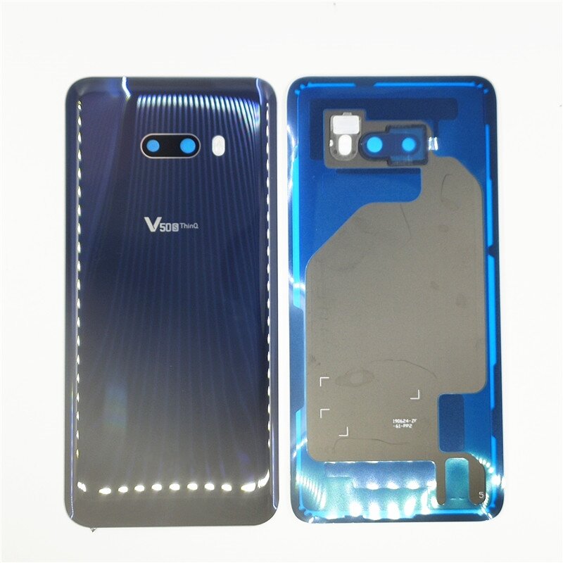 For LG V50S ThinQ Back Glass Battery Cover Rear Door Panel Housing Case With Camera Lens Replacement Parts