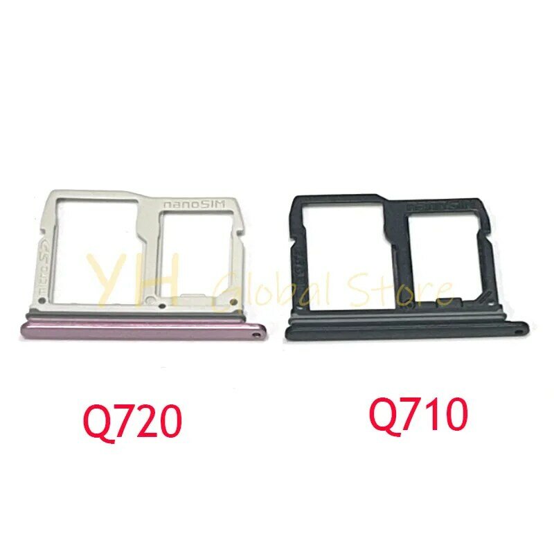 Soporte de bandeja para tarjeta Sim, piezas de reparación para LG Stylo 4, 5, 6, Q710, Q720, Q730