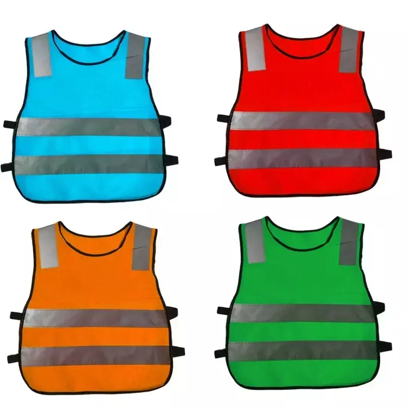 Safety Reflective Vest for Students Kids Safety Reflecting Vest for Night Safety Warning Road Traffic Warning Strap Vest