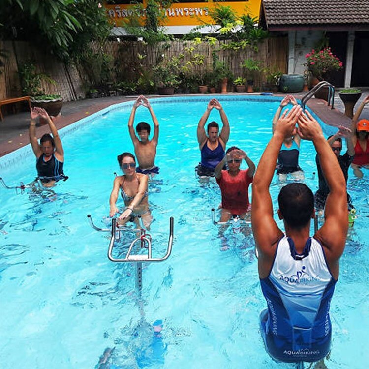 Swimming pool underwater stainless steel water play exercise equipment aquabike