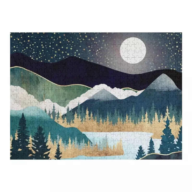 Звездный озеро головоломка рождественские подарки пользовательский фото головоломки
