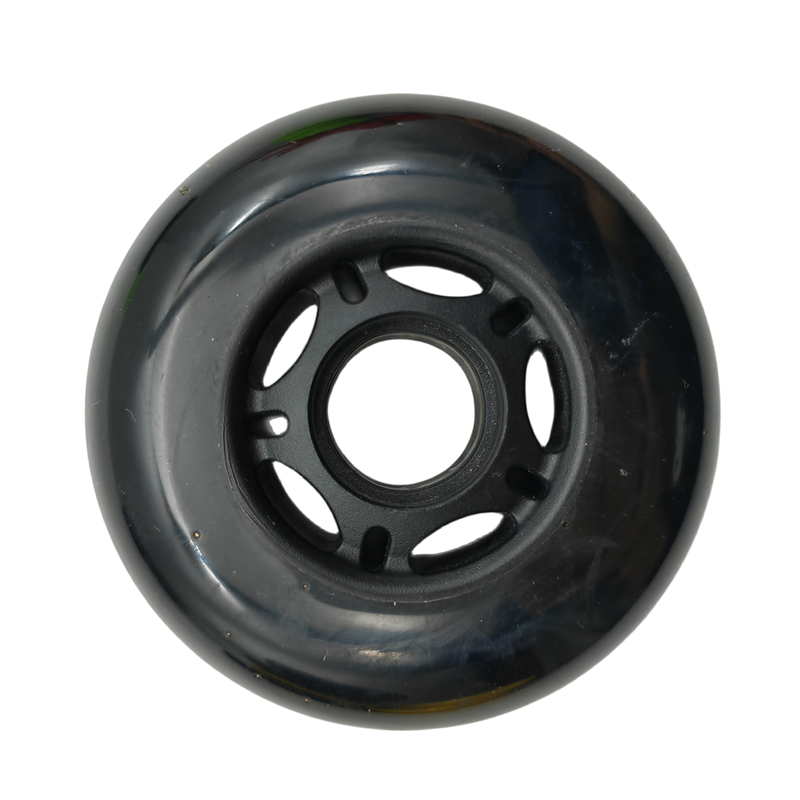 Rueda de patín de ruedas no intermitente, 72mm, 76mm, 80mm, negro, envío gratis