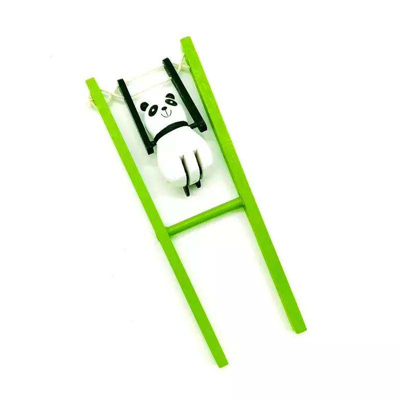 Novità divertimento creativo Panda acrobatico in legno decompressione in legno Pull Line Flip Heel divertenti giocattoli per bambini regali regali di natale