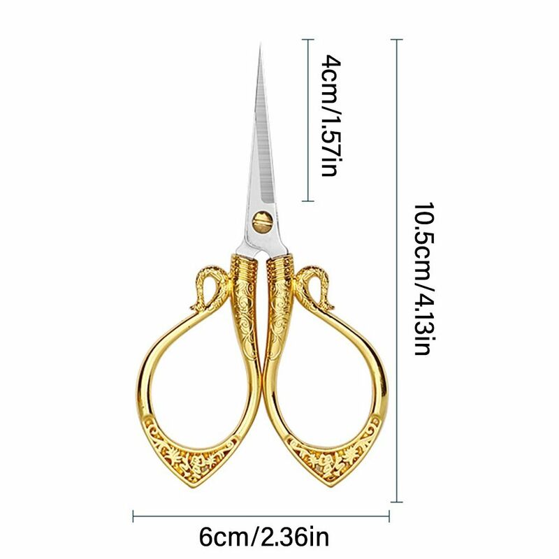 Stainless Steel Pointed Scissors High Quality Multifunctional Mini Needlework Scissors Craft Tool Sewing Scissors Gift