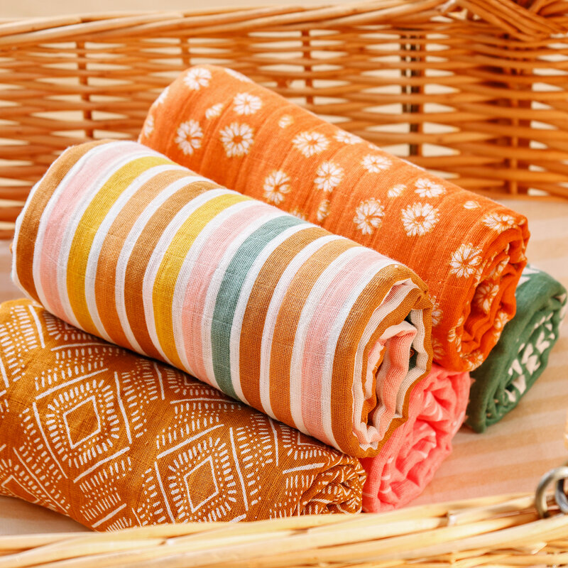 Elinfant 1 шт. муслиновое детское Пеленальное Одеяло 100% хлопок мягкое модное моющееся многоразовое детское одеяло