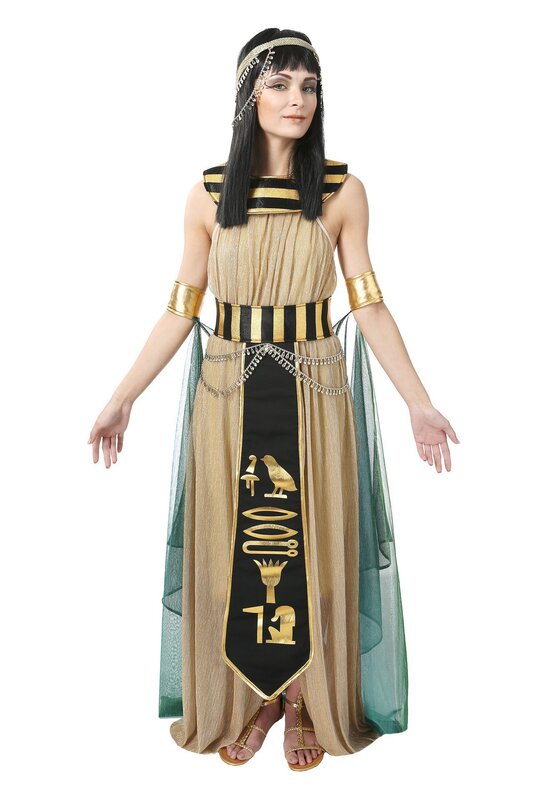 Halloween Mesir Kuno Firaun Mesir Kostum untuk Pria Raja Cleopatra Ratu Cosplay Pesta Karnaval Abad Pertengahan Pasangan Gaun Pesta