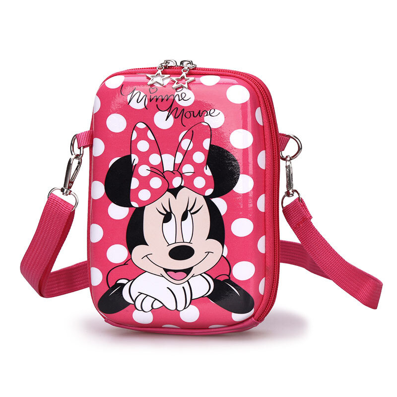 Disney Joint 2022 New Fashion Girl Oneshoulder Messenger Bag Luxury Brand Cartoon Girl Mobile Phone Bag Large Capacity Waist Bag