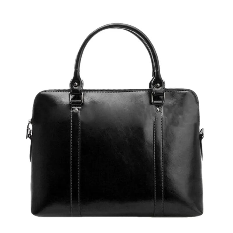 Maleta de couro genuíno para mulheres, bolsa de couro de luxo, grande capacidade, ombro Messenger Bag para senhoras, laptop