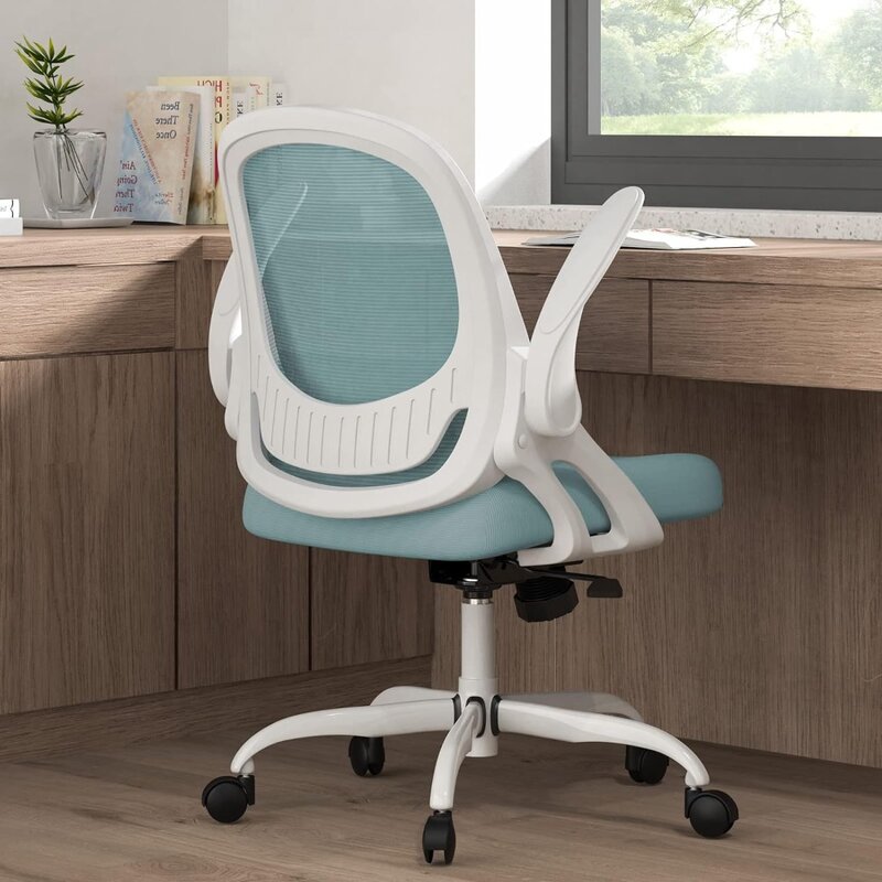 Krzesło do biura domowego praca krzesło biurowe wygoda ergonomiczny krzesło do pracy na komputerze obrotowy, oddychający krzesło biurowe z siatki, stabilizator lędźwiowy zadanie