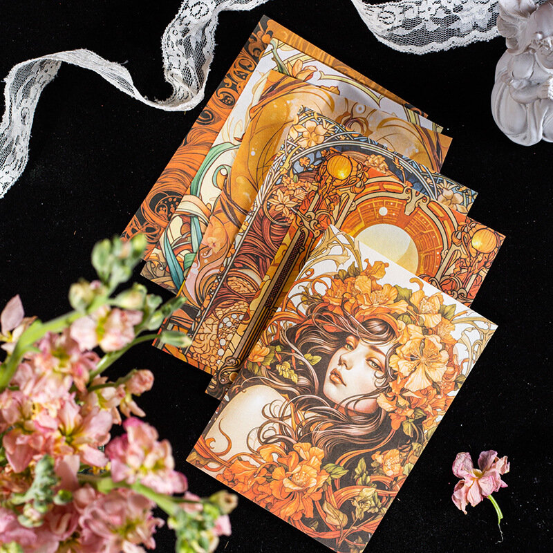 Mr. Paper-Étui de téléphone à thème floral vintage, papier léger, manuel à faire soi-même, fille rick, 6 styles, 30 pièces par paquet