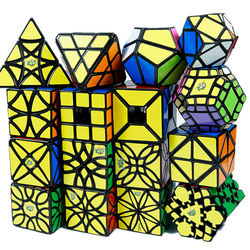 Lanlan forma estranha cubo mágico especial educação learnning cubo magico brinquedos para crianças presente